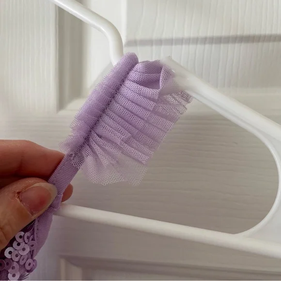 Bums & Roses French Lavender Sequin Tutu Dress Size 2T NWT - Picture 6 of 8